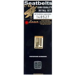 Hgw 148527 1/48 Seatbelts For Mitsubishi A6m Zero Pre-cut Laser Hasegawa Tamiya Pegasus
