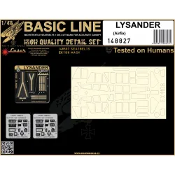 Hgw 148827 1/48 Lysander Seatbelts, Mask For Airfix Textile And Photo-etched Parts