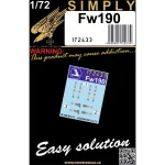 Hgw 172433 1/72 Focke Wulf Fw190 Seatbelts
