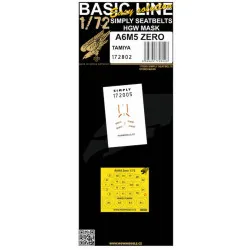 Hgw 172802 1/72 Seatbelts And Mask For A6m5 Zero Basic Line Accessories Kit