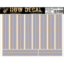Hgw 572011 1/72 Decal 5 Colour Lozenge Lower Base White Decals For Aircraft