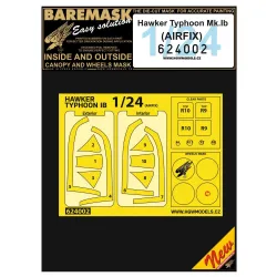 Hgw 624002 1/24 Masks For Hawker Typhoon Mkib For Airfix