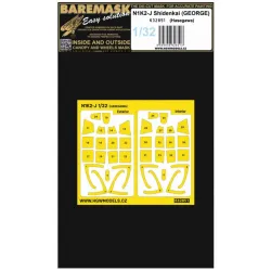 Hgw 632851 1/32 Masks For N1k2-j Shidenkai For Hasegawa