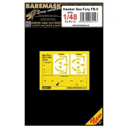 Hgw 648412 1/48 Masks For Hawker Sea Fury Fb.ii For Airfix