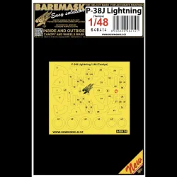 Hgw 648414 1/48 Masks For P-38j Lightning For Tamiya