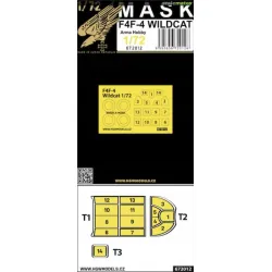 Hgw 672012 1/72 Masks For F4f-4 Wildcat For Arma Hobby