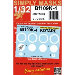 Hgw 732006 1/32 Bf109k-4 Simply Masks Designed For Kotare