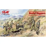 Icm 35031 1/35 Soviet Sappers 3 Soldiers 1 Sapper Donkey Figure Dog