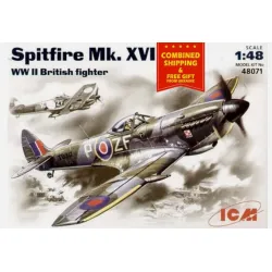 Icm 48071 1/48 Spitfire Mk Xvi British Fighter Aircfraft Wwii Plastic Model Kit