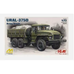 Icm 72711 1/72 Ural-375d Soviet Army Truck Scale Plastic Model Kit