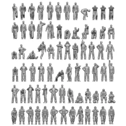 Ion Models J200-002 1/200 Ww2 Imperial Japanese Navy Carrier Personel And Pilots 74 Figures