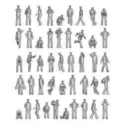 Ion Models J350-001 1/350 Imperial Japanese Navy Chilling On Deck 74 Figures