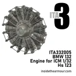 Inside The Armor Ita332005 1/32 Bmw 132 Engine For Icm Hs123 Kits