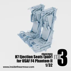 Inside The Armor Ita332033 1/32 H7 Seats Paired Usaf Type For F4 Phantoms