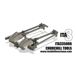 Inside The Armor Ita335006 1/35 Churchill Deck Tools For Afv Club And Tamiya