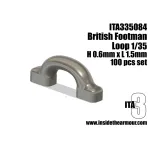 Inside The Armor Ita335084 1/35 British Tie Down Footman Loops 1.5mm L Type 1 100pcs