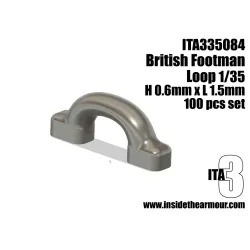 Inside The Armor Ita335084 1/35 British Tie Down Footman Loops 1.5mm L Type 1 100pcs