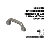Inside The Armor Ita335085 1/35 British Tie Down/ Footman Loops 2.2mm L Type 2 100pcs