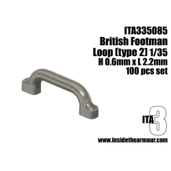 Inside The Armor Ita335085 1/35 British Tie Down/ Footman Loops 2.2mm L Type 2 100pcs