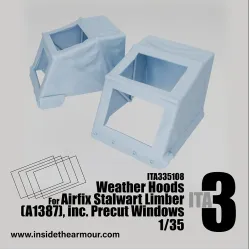 Inside The Armor Ita335108 1/35 Stalwart Weather Hoods For Airfix Limber Kit A1387
