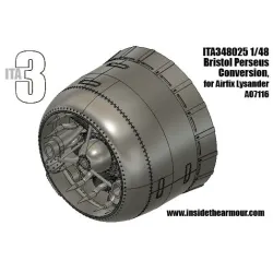 Inside The Armor Ita348025 1/48 Perseus Lysander Mkii Engine Conversionengine Set For Airfix