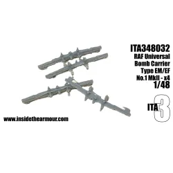 Inside The Armor Ita348032 1/48 Raf Universal Bomb Rack Ef Ef No1 Mkii X 4