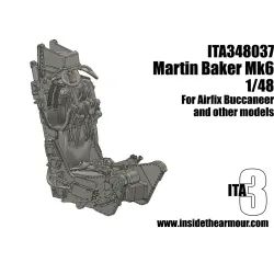 Inside The Armor Ita348037 1/48 Martin Baker Mk6 Ejection Seat Buccaneer Mirage Etc For Airfix