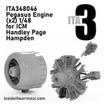 Inside The Armor Ita348046 1/48 Bristol Pegasus Engines For Icm Hampden