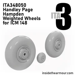 Inside The Armor Ita348050 1/48 Weighted Wheels For Icm Hampden