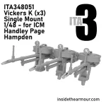 Inside The Armor Ita348051 1/48 Vickers K X3 With Mounts To Fit Icm Hampden
