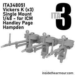Inside The Armor Ita348051 1/48 Vickers K X3 With Mounts To Fit Icm Hampden