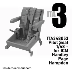 Inside The Armor Ita348053 1/48 Pilot Seat With Belts For Icm Hampden