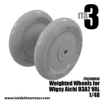 Inside The Armor Ita348056 1/48 Weighted Main Wheels For Wingsy Aichi D3a2 Val