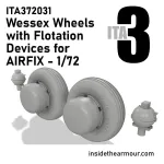 Inside The Armor Ita372031 1/72 Westland Wessex Wheels With Flotation Devices For Airfix