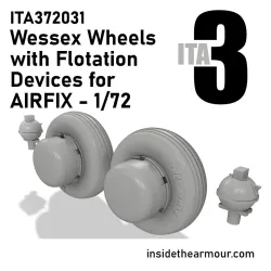 Inside The Armor Ita372031 1/72 Westland Wessex Wheels With Flotation Devices For Airfix