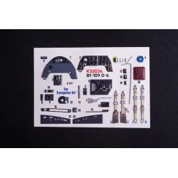 Kelik K32034 1/32 Bf-109 G-6 - Interior 3d Decals For Trumpeter Kit