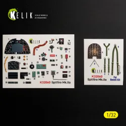 Kelik K32060 1/32 Spitfire Mk.iia - Interior 3d Decals For Revell Kit