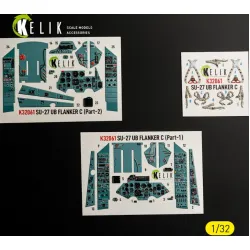 Kelik K32061 1/32 Su-27ub Flanker C - Interior 3d Decals For Trumpeter Kit
