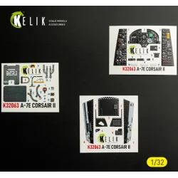 Kelik K32063 1/32 A-7e Corsair Ii - Interior 3d Decals For Trumpeter Kit