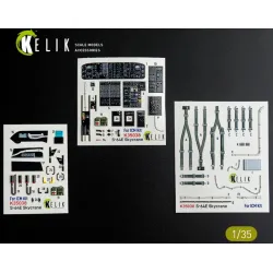 Kelik K35038 1/35 S-64e Skycrane - Interior 3d Decals For Icm Kit