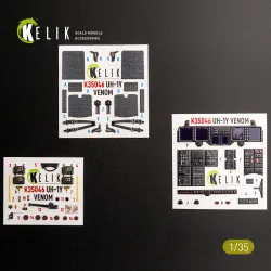Kelik K35046 1/35 Uh-1y Venom Interior 3d Decals For Trumpeter Kit