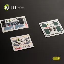 Kelik K35048 1/35 3d Decal Uh-1b Huey - Interior 3d Decals For Trumpeter