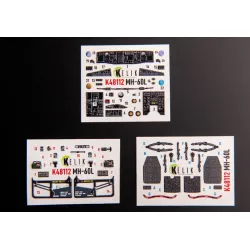 Kelik K48112 1/48 Mh-60l Black Hawk - Interior 3d Decals For Icm Kit