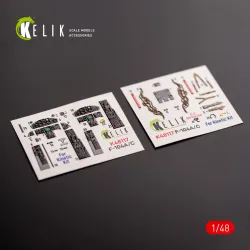 Kelik K48117 1/48 F-104 A/C Interior 3d Decals For Kinetic Kit