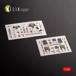 Kelik K48130 1/48 Jas-39 D Interior 3d Decals For Italeri