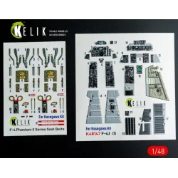 Kelik K48147 1/48 F-4j/S - Interior 3d Decals For Hasegawa Kit