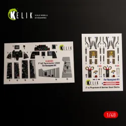 Kelik K48203 1/48 F-4e Terminator Interior 3d Decals For Hasegawa