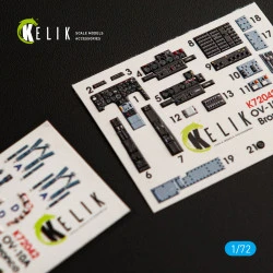 Kelik K72042 1/72 Ov-10a Bronco Interior 3d Decals For Icm Scale Mode Kit