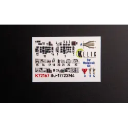 Kelik K72167 1/72 Su-17m4p/22m4 - Interior 3d Decals For Modelsvit Kit