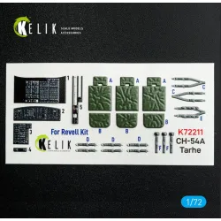 Kelik K72211 1/72 Ch-54a Tarhe - Interior 3d Decals For Revell Kit